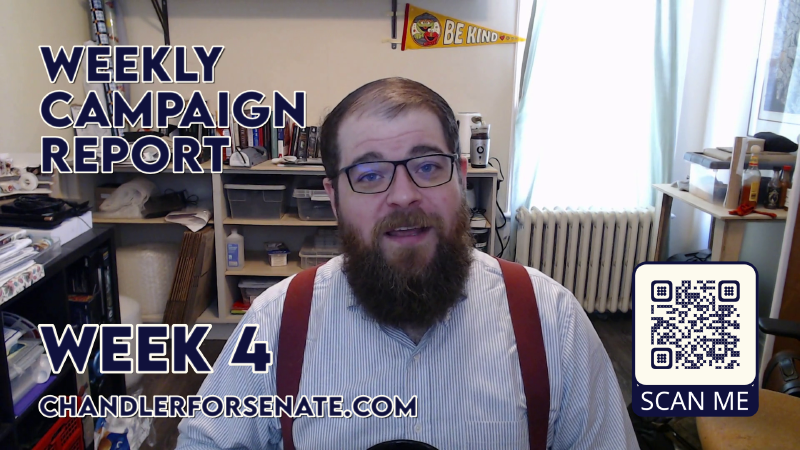 The title card for this weekly report. It's just me in my office. Nothing special. I'm smiling, I guess. Yeah... How are you doing by the way? Do you have everything you need? Yes. I'm talking to you. The person using the screen reader. I see you, and I am here for you too. End of alt text.